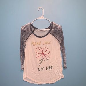 (2/$25) Lucky Brand 3/4 Sleeve Shirt